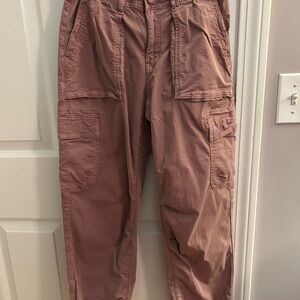 American Eagle Outfitters Women's Cargo Pants - rusty mauve color